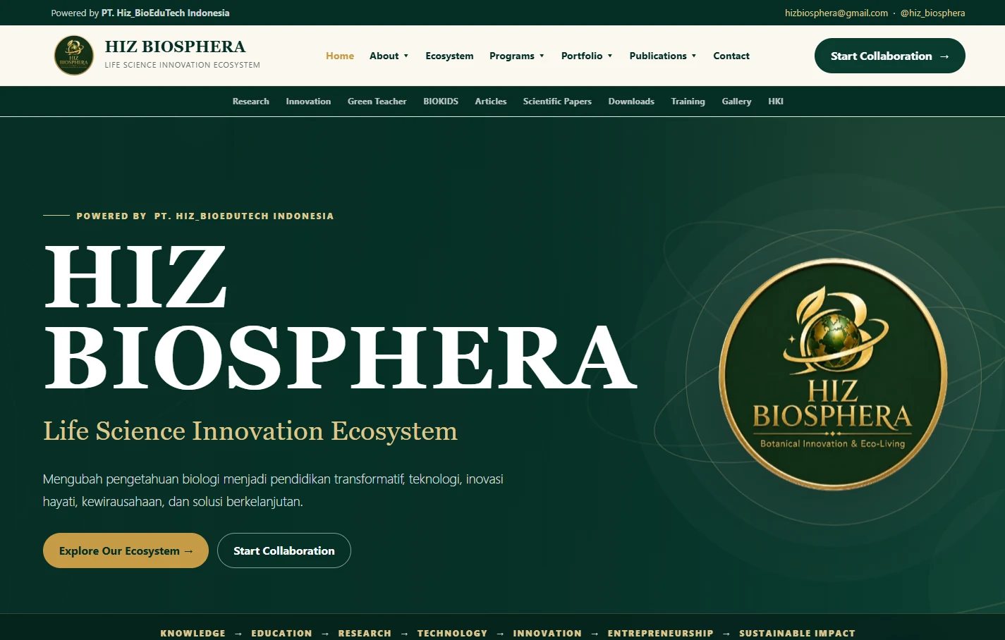 Screenshot HIZ BIOSPHERA